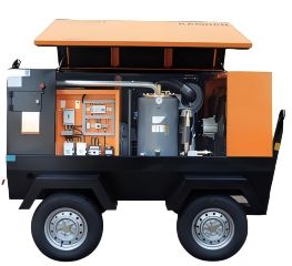 Mobiel schroefluchtcompressor 0,5-2,5Mpa Diesel/elektrisch industrieel