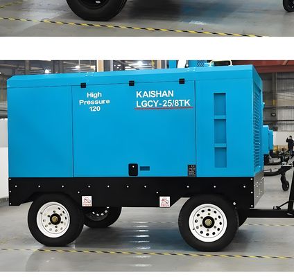 Mobile Screw Air Compressor 0.5-2.5Mpa Diesel/Electric 50-400HP